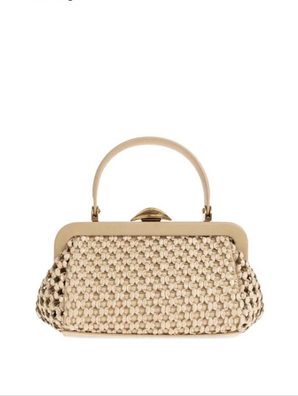 Cult Gaia Zuma Woven Mini Crossbody Bag In Beige - Sand